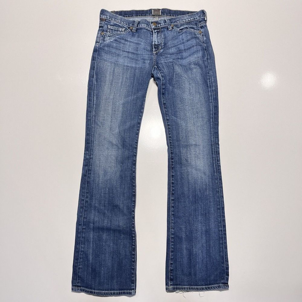 Citizens of Humanity Jeans Kelly Low Rise Boot Cut Blue Denim Women's